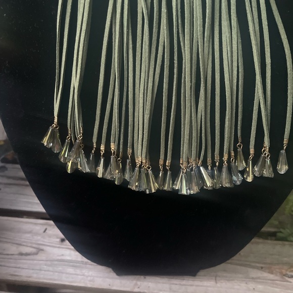 Sale‼️Fair Used Condition Tassel Choker Necklace with Beads -As Is - Picture 7 of 8